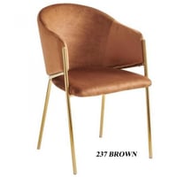 كرسي مخمل ستيل ذهبي عدة ألوان