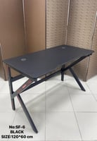 طاولة قيمنق خشب وحديد مقاس 80و100و120 سم أسود