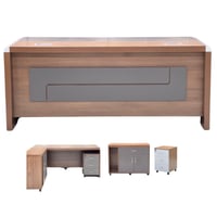 طقم مكتب عمل وسكرتارية مقاس 160 سم جملي