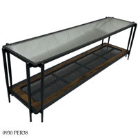 طاولة بلازما خشب وزجاج 160و180 سم عدة ألوان