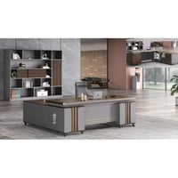 طقم مكاتب مدراء مع دولاب 240سم