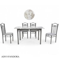 طقم طاولات طعام بورسلان 6و4كراسي عدة الوان