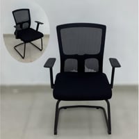 طقم 4 كراسي مكتب لون أسود