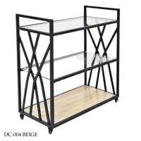 عربية تقديم زجاج عدة ألوان