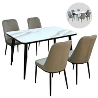 طقم طاولات طعام رخام 6و4 كراسي عدة الوان