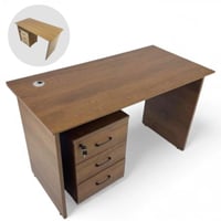 مكتب مع ادراج 120سم عدة الوان