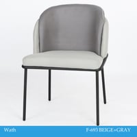 طقم 2 كراسي لون رمادي