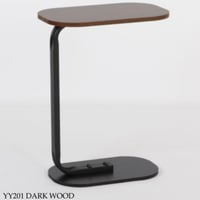 طاولة خدمة لون خشبي غامق