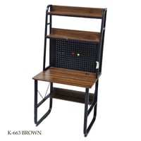 طاولة مكتب مع ارفف عدة الوان