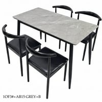 طقم طاولة بورسلان 4 كراسي عدة أشكال