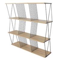 رف خشب 4 ادوار عدة الوان