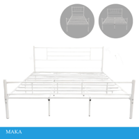 سرير مودرن ابيض عدة مقاسات