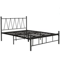 سرير حديد اسود 140×200