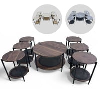 طقم طاولات وسط راتان عدة الوان