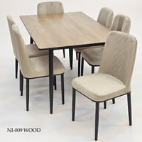 طقم طاولات طعام 4و6 كراسي عدة ألوان