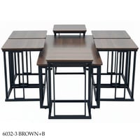 طقم طاولات خدمة وسط عدة ألوان