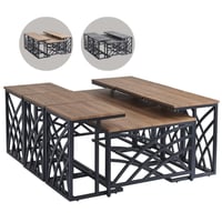 طقم طاولات خشب عدة ألوان