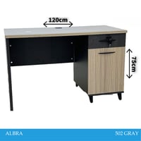 مكتب رمادي 120 سم
