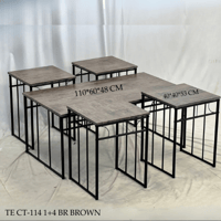 طقم طاولات وسط وخدمة عدة الوان