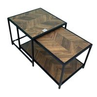 طقم طاولة وسط خشبي