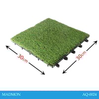 أرضية عشب صناعي أخضر 12 قطعة