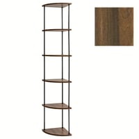 رف تخزين بزاوية بني