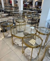 طقم طاولات بورسلان وقزاز