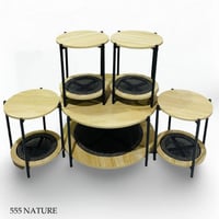 طقم طاولات خدمه راتان عدة الوان