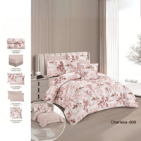 طقم مفرش نفرين 8قطع عدة الوان