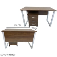 مكتب مع ادراج عدة الوان 120سم