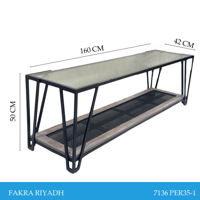 طاولات بلازما راتان وزجاج 160و180سم عدة ألوان