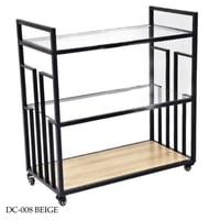 عربية تقديم زجاج عدة ألوان