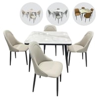 طقم طاولات طعام 4 اشخاص عدة الوان