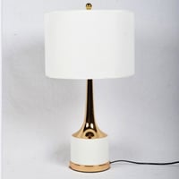 اباجورة بلون ابيض وذهبي