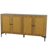 دولاب راتان بني حجم كبير