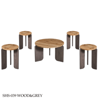 wooden and gray