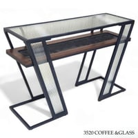 مدخل زجاج وراتان عدة الوان