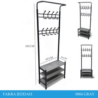 علاقة ملابس مع أرفف عدة موديلات