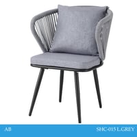 كرسي خارجي مع مخدة عدة ألوان