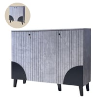 دولاب جزامه لون رمادي واسود 80و120سم