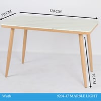 طاولة رخام لون أبيض