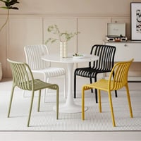 طقم 4 كراسي فايبر مودرن عدة ألوان