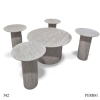 طقم طاولات وسط خشبي عدة ألوان