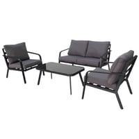 طقم جلسة خارجية ألمنيوم اسود