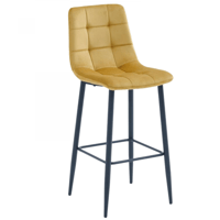 طقم 4 كراسي بار مخمل متعدد الألوان