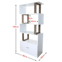 وحدة تخزين خشب عدة ألوان