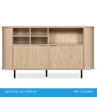 دولاب بوفيه لون خشبي