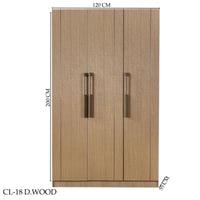 دولاب ملابس خشبي غامق عدة مقاسات