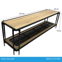 طاولة بلازما خشب وراتان 160و180 سم عدة ألوان