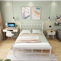 سرير حديد ابيض 140 ×200